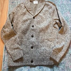 Old Navy Beige and Gray Knit Sweater